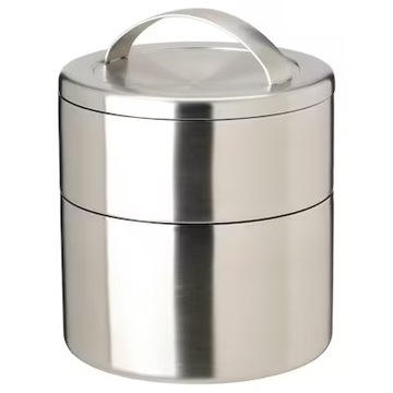 IKEA FORSKAFFA - izolowany pojemnik na lunch 2 elementy stal