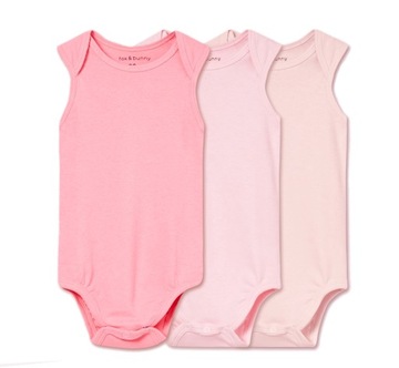 BODY DZIEWCZĘCE 3 PACK RAMIĄCZKO RÓŻOWE 62