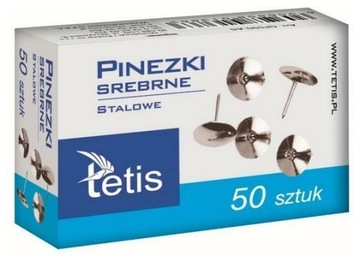 Pinezki srebrne p10. TETIS