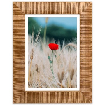 Ramka drewniana Ozdobna Naturalna 10x15 cm
