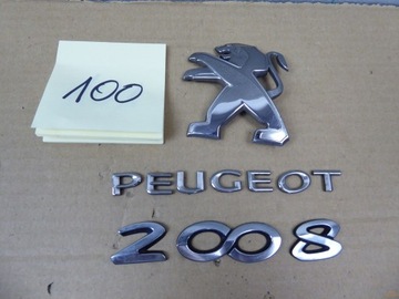 LOGO ZNAKY ZNAK ZADNÍ PEUGEOT 2008
