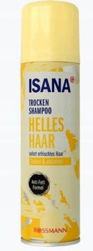 Isana suchy szampon do włosów jasnych 200 ml