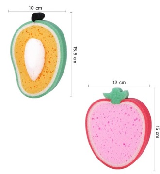 ГУБКА ДЛЯ УМЫВАНИЯ ДЕТСКОГО ТЕЛА АВОКАДО КЛУБНИКА