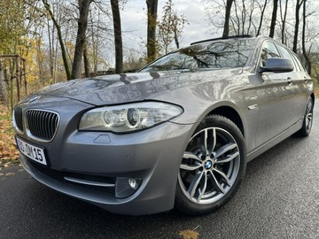 BMW Seria 5 F10-F11 Touring 520d 184KM 2010 BMW 520 D 184 Konie Navi Automat Xenon Alu18 Super