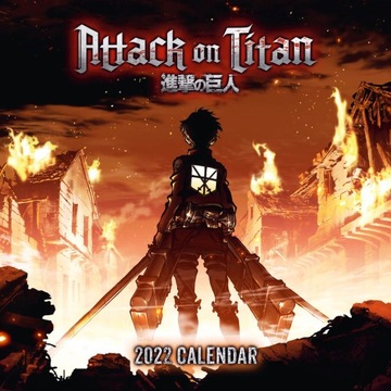 Kalendarz ścienny anime Attack On Titan 2022 rok