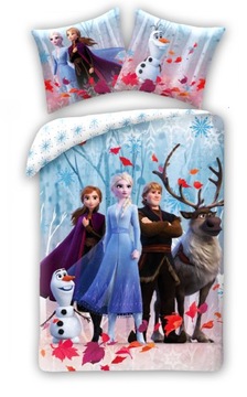 POŚCIEL 140x200 KRAINA LODU FROZEN ELSA ANNA OLAF
