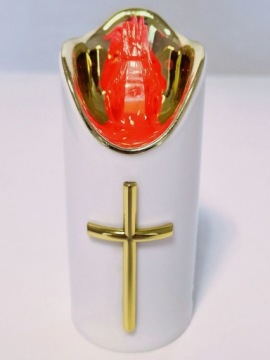 БОЛЬШАЯ СВЕЧА СВЕЧА НА АККУМУЛЯТОРЕ СВЕТОДИОДНАЯ ДЛЯ СВЕЧ 12,5см ДЛЯ ГРАН.