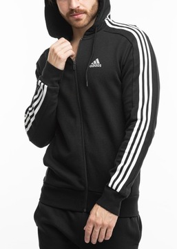 adidas bluza męska sportowa z kapturem rozpinana Essentials Hoodie roz. M