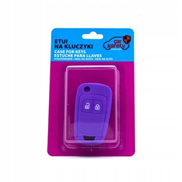 ETUI SILIKONOVÉ POTAH NA KLÍČEK CHEVROLET OPEL VAUXHALL FIALOVÁ