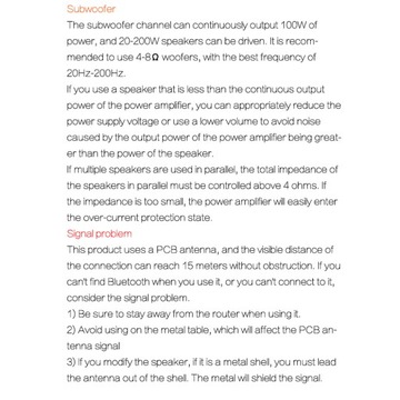 Плата цифрового усилителя аудиоресивера 2x50 Вт + 1