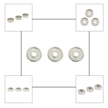3 szt. Śruba zaworu trąbkowego Części zamienne do naprawy trąbki Wytrzymałe