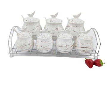 Pojemniki KUCHENNE 7 Tgl. BIAŁY MARMUR Z936