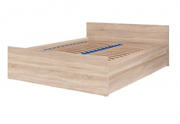 Łóżko dwuosobowe SIMPLE 160x200 DĄB SONOMA