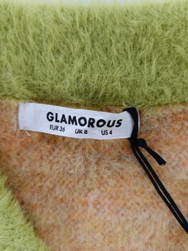 Glamorous FLUFFY FLOWER TOP r. 36