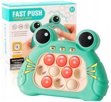 ИГРА НАВЫКОВ ДАВЛЕНИЕ НА ВРЕМЯ ЗЕЛЕНАЯ ЛЯГУШКА POP IT КЛИКЕР