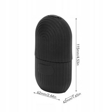 SILICONE FACE ICE FORM BLACK