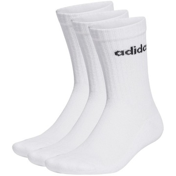 Adidas skarpety skarpetki 3-pak Cushioned Socks HT3455 Białe 34-36