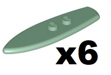 LEGO 90397 Surfboard Deska Sand Green 6 szt. NOWY