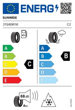 2x 215/65R16C VANSNOW 109/107T SUNWIDE, зима, новинка 2024 г.