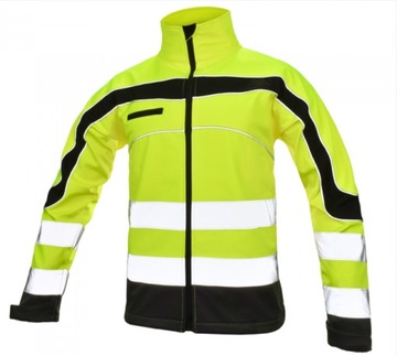 SOFTSHELL OSTRZEGAWCZY Roboczy Softflex Kurtka Softshell Softflex yellow L