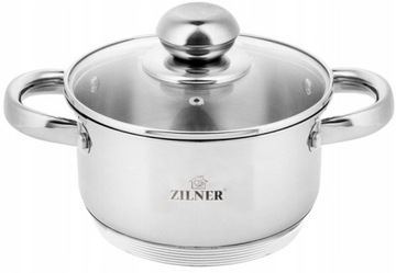 GARNEK STALOWY GAZ INDUKCJA 1L ZILNER 7302