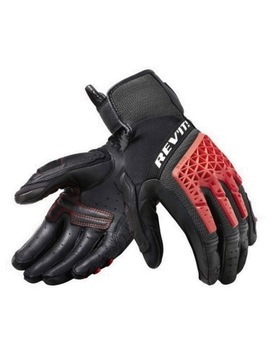 Rev'it Sand 4 BLK/RED Męskie rękawice motocyklowe