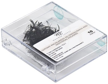 KĘPKI RZĘS 10w1 10D - C, 0,07, 9 mm WONDER LASHES
