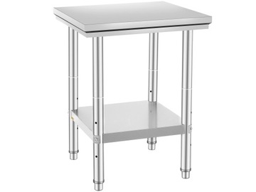VEVOR Кухонный рабочий стол нержавеющая сталь 60x60
