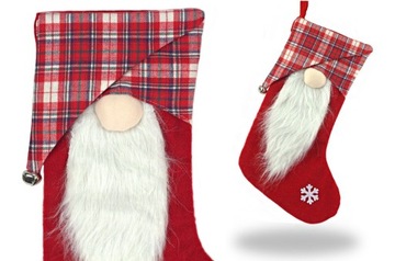 3x РОЖДЕСТВЕНСКИЕ НОСКИ ПОДАРКИ РОЖДЕСТВЕНСКИЙ ГНОМ