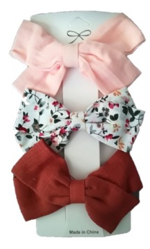 ZESTAW SPINEK DLA DZIEWCZYNKI KOKARDA KWIATY RÓŻ