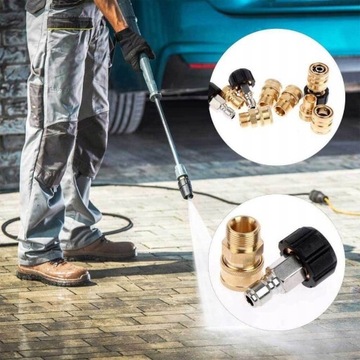 НАБОР ИЗ 8 ПЕРЕХОДНИКОВ ДЛЯ МАШИН ДАВЛЕНИЯ 5000PSI M22 3/8