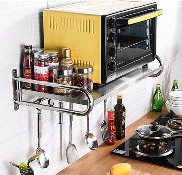 ПОЛКА ДЛЯ МИКРОВОЛНОВОЙ ПЕЧИ, ДЕРЖАТЕЛЬ ДЛЯ МИКРОВОЛНОВОЙ ПЕЧИ С КРЮЧКАМИ