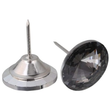 КНОПКИ ДЛЯ ОБИВКИ CRYSTAL NAIL 25мм C.серый