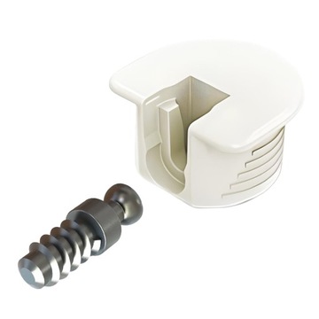 Złącze meblowe do półek 18 mm RAFFIX 20 + trzpień 6x11 mm - 50 kpl