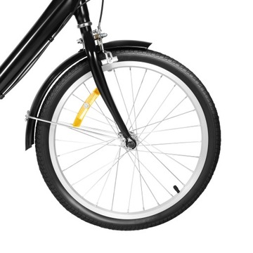 20-дюймовый 8-скоростной трехколесный велосипед - черный