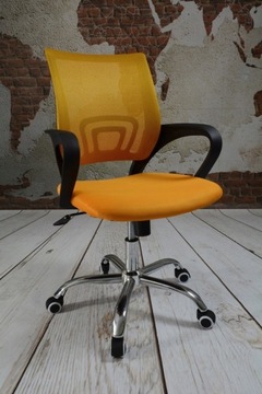 Кресло Emma, ​​вентилируемый офисный стул оранжевого цвета
