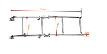 Складная палубная лестница 2+2 лестница для лодки