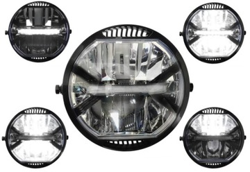 REFLEKTOR LAMPA LED PRZÓD homologacja E8 Motocykl