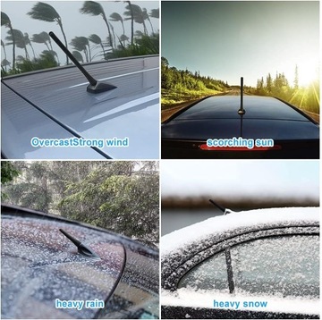 УНИВЕРСАЛЬНАЯ КОРОТКАЯ АВТОМОБИЛЬНАЯ АНТЕННА 2x