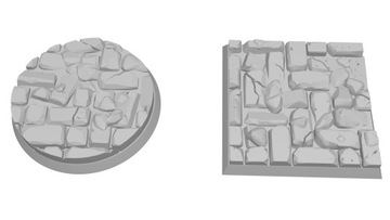 Podstawka kanały 25mm| Figurka RPG, Warhammer