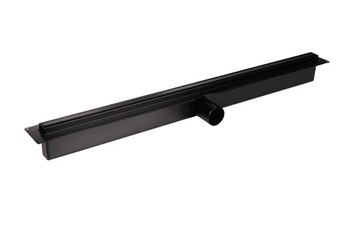 ODPŁYW LINIOWY SLIM CZARNY 85CM STAL NIERDZEWNA