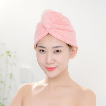 Полотенце для сухих волос из кораллового флиса, 2 шт.