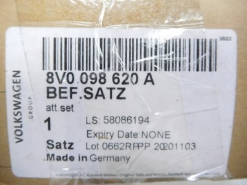 Комплект для установки дверей AUDI A3 8V0098620A