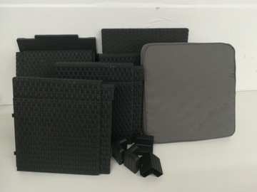 Садовый пуф с ящиком для хранения CUBE Графит