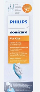 Końcówki do szczoteczki Philips Sonicare KIDS dla dzieci orginał zestaw 4sz