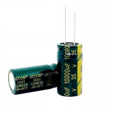 KONDENSATOR 10000UF 35V Ø20x35 JCCON LOW ESR