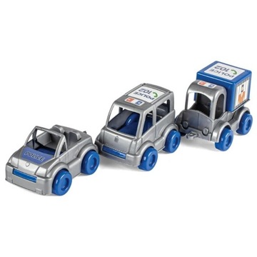 ZESTAW AUTEK KID CARS POLICJA 3 szt WADER 60024