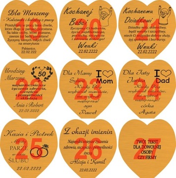 Подарок на годовщину свадьбы из дерева.