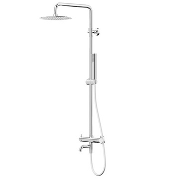 Kolumna prysznicowa Corsan LUGO Deszczownica 25cm Wylewka obrotowa Chrom