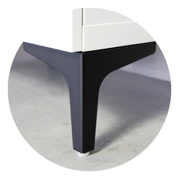 НОЖКИ СТАЛЬНЫЕ МЕБЕЛЬНЫЕ НОЖКИ НАБОР КОВРИКИ ЧЕРНЫЕ НОЖКИ ТРЕУГОЛЬНИК LOFT 10 СМ 4ШТ.